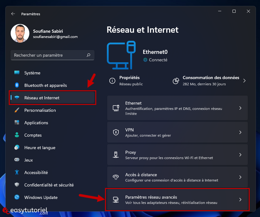 Réinitialiser et réparer le réseau sur Windows 11 EasyTutoriel