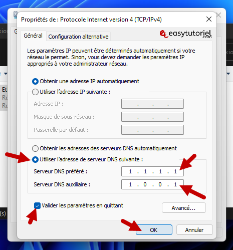 booster chrome 13 utiliser adresse serveur dns suivante cloudflare dns