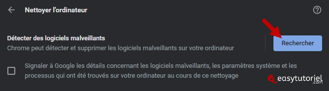 booster chrome 15 chercher detecter des logiciels malveillants