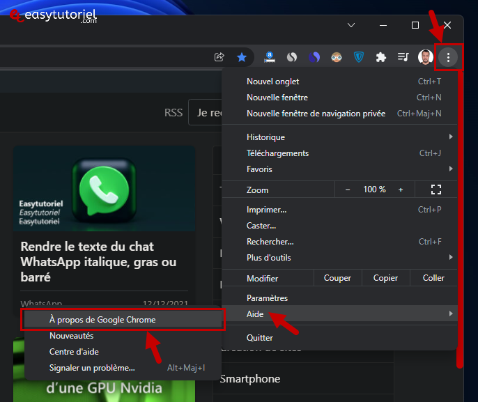 booster chrome 8 aide a propos de chrome