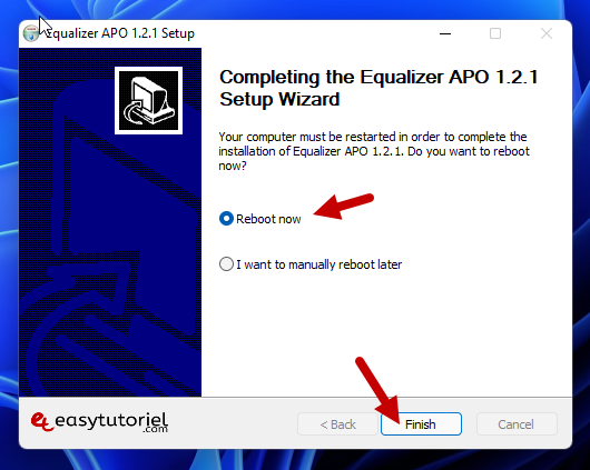 augmenter son audio amplifier musique ecouteurs haut parleur windows 11 10 gratuit 15 equalizer apo redemarrer