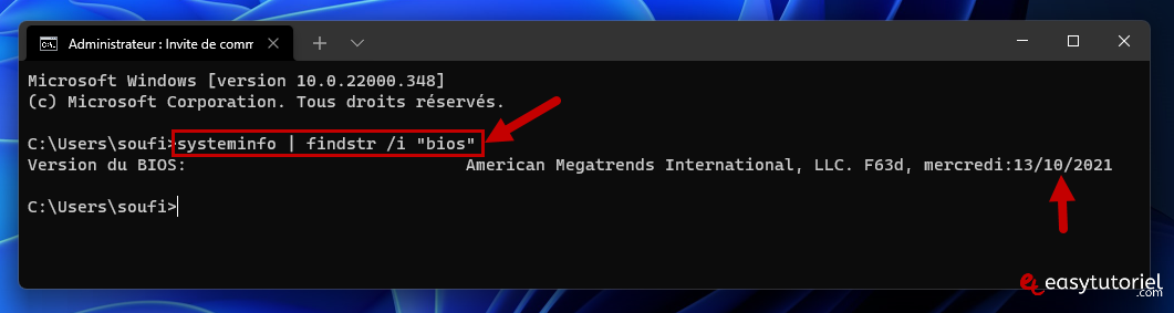 findstr systeminfo cmd bios