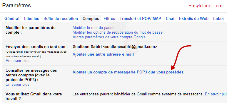 mail gmail pop3 2