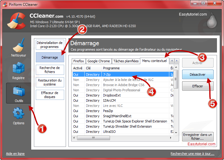 nettoyer menu contextuel windows 10