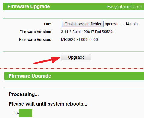 06 tp link admin routeur upgrade firmware