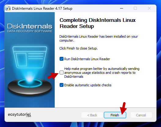 ext4 windows 2 terminer