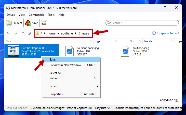 ext4 windows 5 save