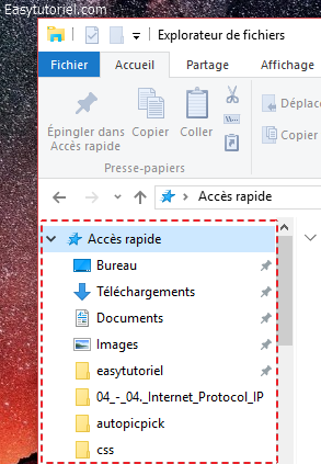 01 acces rapide windows 10
