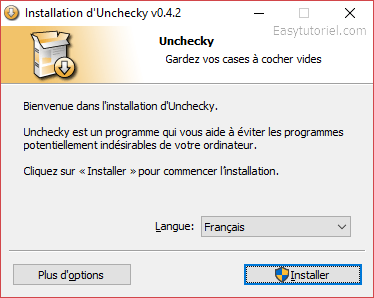 01 unchecky installation fr