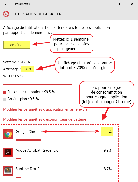 2 economiseur batterie windows 10 details utilisation