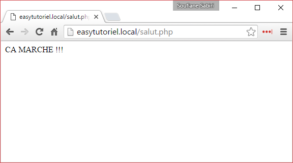 7 test easytutoriel.local ca marche xampp