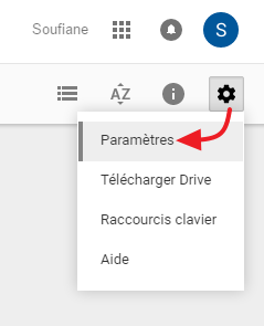 1 parametres google drive