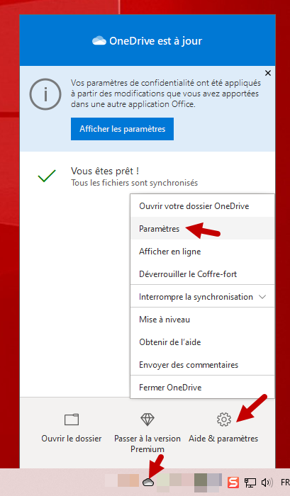 desactiver desinstaller onedrive windows 10 1