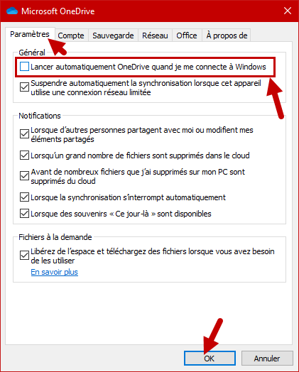 desactiver desinstaller onedrive windows 10 2