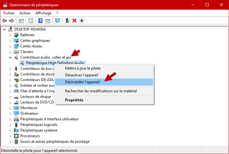 reparer son audio windows 10 6