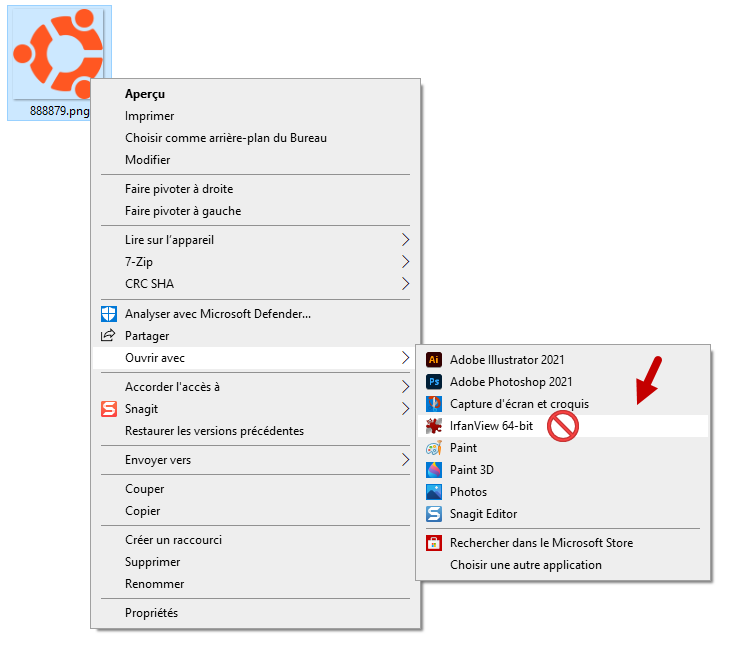 supprimer programme de ouvrir avec windows 10 1