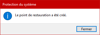 creer un point de restauration windows 10 7