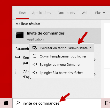 veuillez ouvrir une session avec les privileges du gestionnaire solution 1