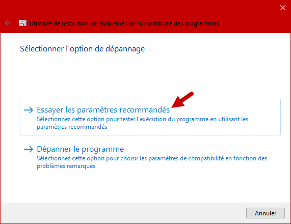 veuillez ouvrir une session avec les privileges du gestionnaire solution 10