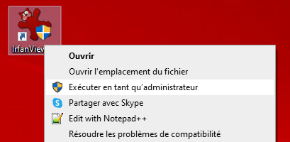 veuillez ouvrir une session avec les privileges du gestionnaire solution 5