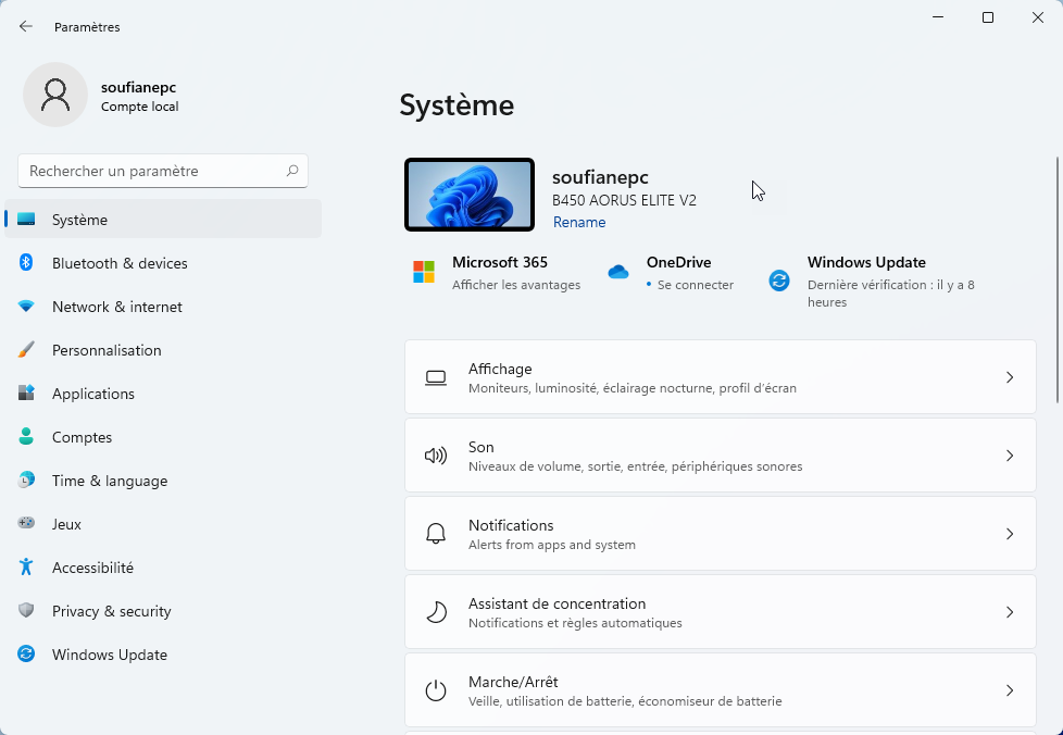 galerie windows 11 systeme