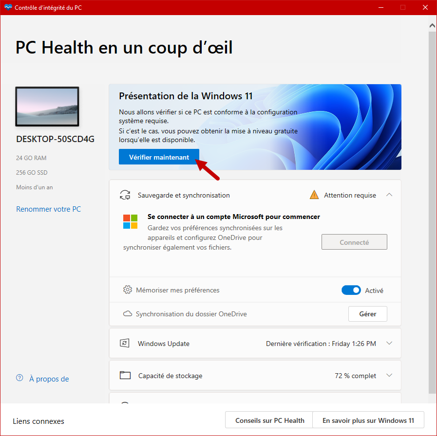 verifier rendre pc compatible windows 11 compatibilite tpm 3