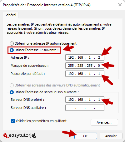 connecter ordinateurs cable ethernet rj45 partager connexion internet par cable 11