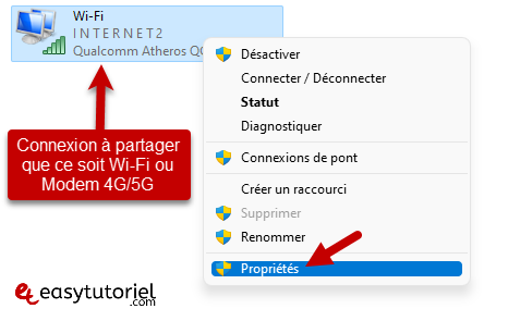 connecter ordinateurs cable ethernet rj45 partager connexion internet par cable 2