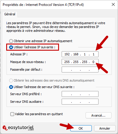 connecter ordinateurs cable ethernet rj45 partager connexion internet par cable 7