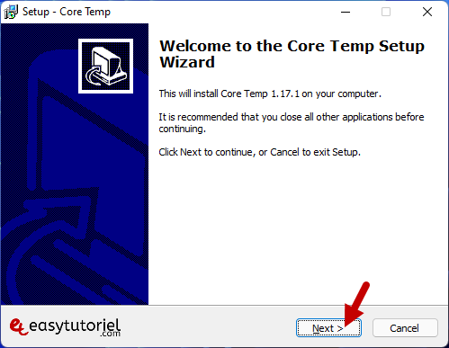 core temp temperature cpu processeur pc windows 11 1 installation