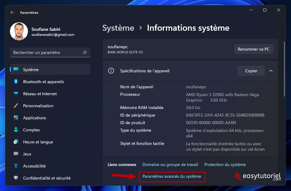 disque usage 100 gestionnaire des taches 7 parametres avances du systeme