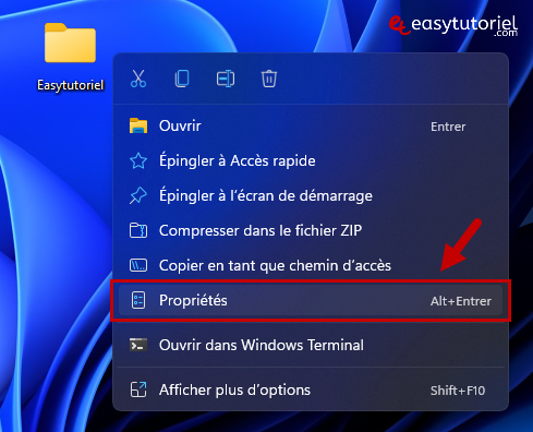 empecher utilisateur de supprimer dossier fichier windows 11 1 proprietes