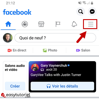 facebook mode sombre dark mode windows android pc mobile navigateur 3