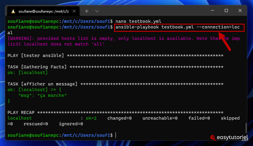 installer ansible windows 11 wsl ubuntu yml 5 ansible playbook
