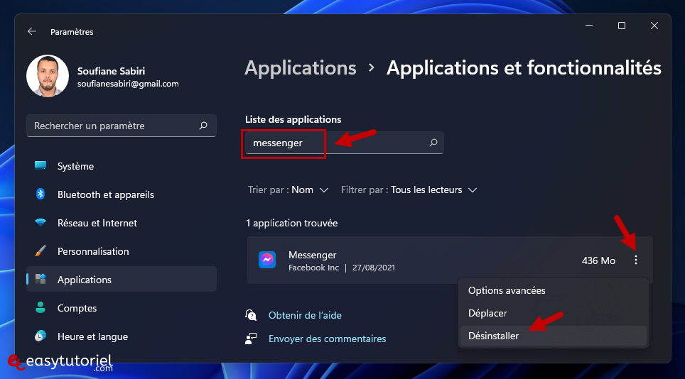 installer messenger windows 11 application facebook chat 11 desinstaller messenger