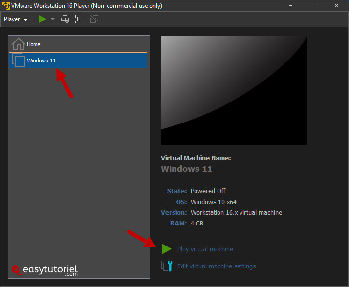 installer windows 11 vmware workstation player gratuit machine virtuelle 9 play virtual machine