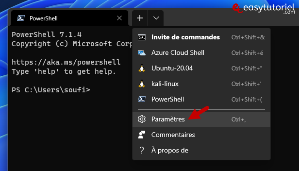 ouvrir cmd invite commandes en tant qu administrateur windows 11 1 parametres windows terminal