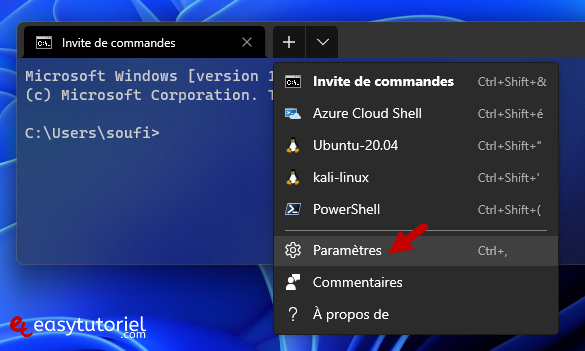 ouvrir cmd invite commandes en tant qu administrateur windows 11 4 parametres