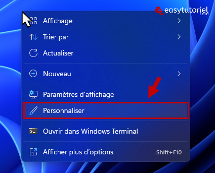 remettre ajouter afficher raccourci corbeille windows 11 1 personnaliser bureau