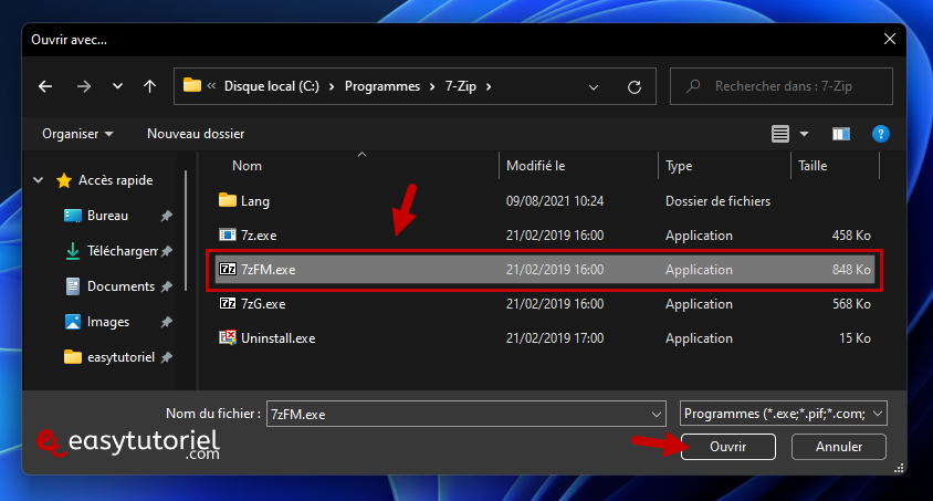 reparer cle usb endommagee flasher windows 11 20 ouvrir avec 7zip