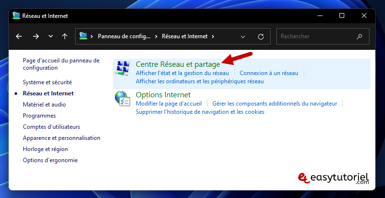 reparer le serveur dns ne repond pas dns windows 11 solution 3 centre reseau et partage