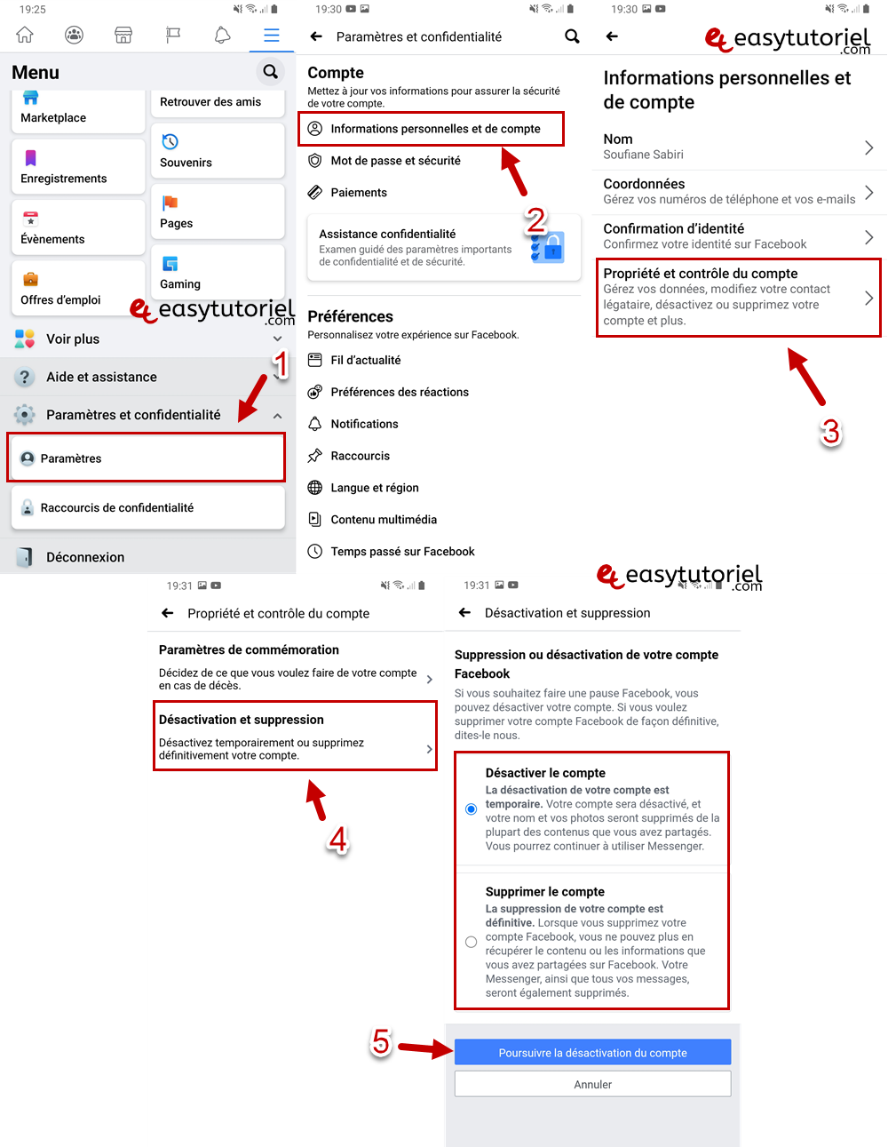 supprimer facebook sur android mobile smartphone tutoriel facile
