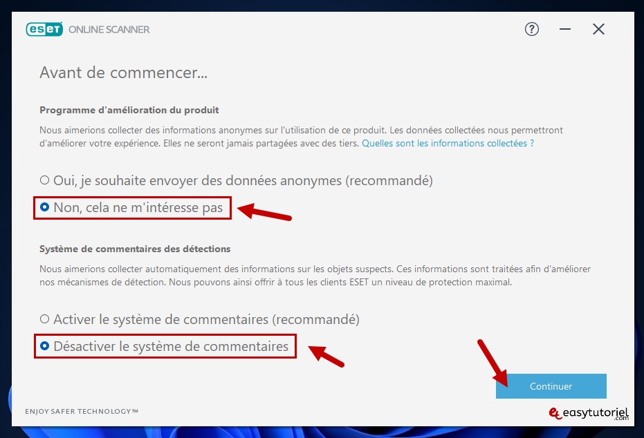 supprimer tous les virus windows 11 nettoyer systeme adware spyware trojan 16 eset