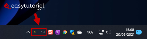temperature cpu zone de notification a cote de lhorloge windows 11