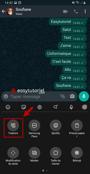 traduire texte chat whatsapp messenger google traduction translate android gboard 3