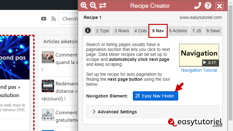 web scraping extraction de donnees sans programmation sans code data scraper 11 easy nav finder