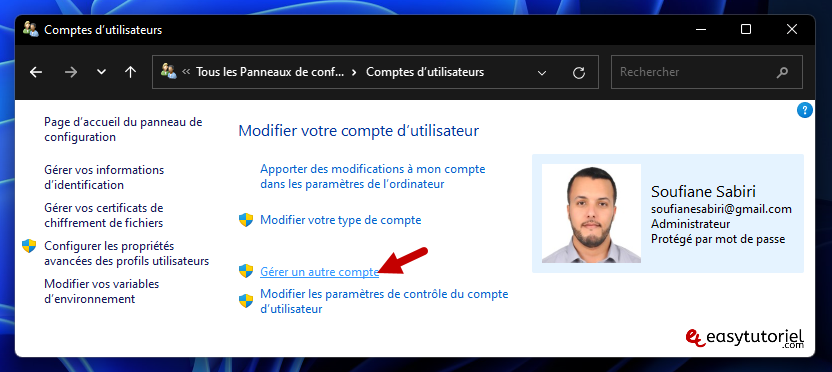 activer se connecter en tant administrateur windows 11 19 gerer un autre compte
