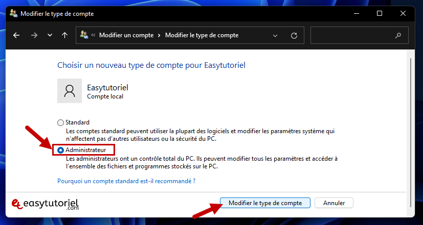 activer se connecter en tant administrateur windows 11 22 administrateur