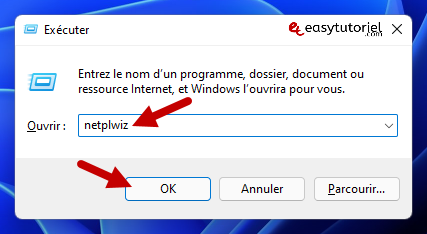 activer se connecter en tant administrateur windows 11 23 netplwiz