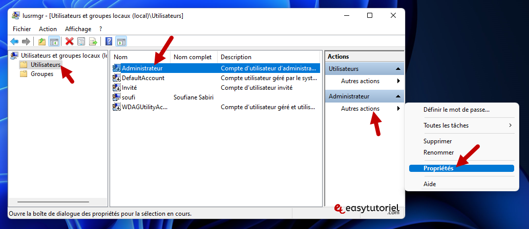 activer se connecter en tant administrateur windows 11 5 lusrmgr